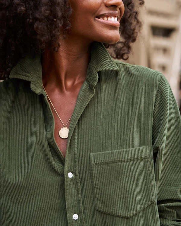 Frank & Eileen Rory Maxi Shirtdress - Forest | Garmentory
