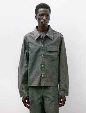 Our Legacy Pigment Coated Weave Cut Rebirth Jacket - Olive