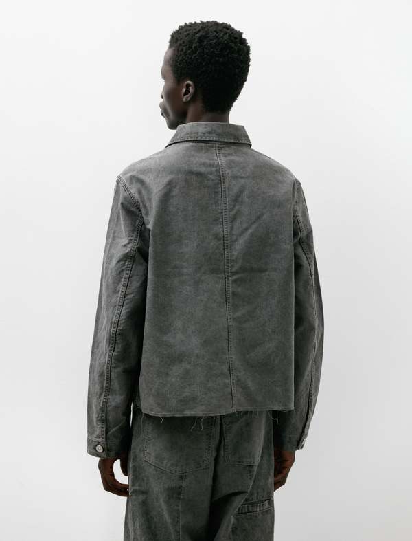 Our Legacy Pigment Coated Weave Cut Rebirth Jacket - Olive