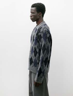 Our Legacy Evening Polo - Soft Duke Argyle | Garmentory