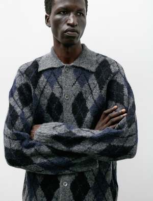 Our Legacy Evening Polo - Soft Duke Argyle | Garmentory