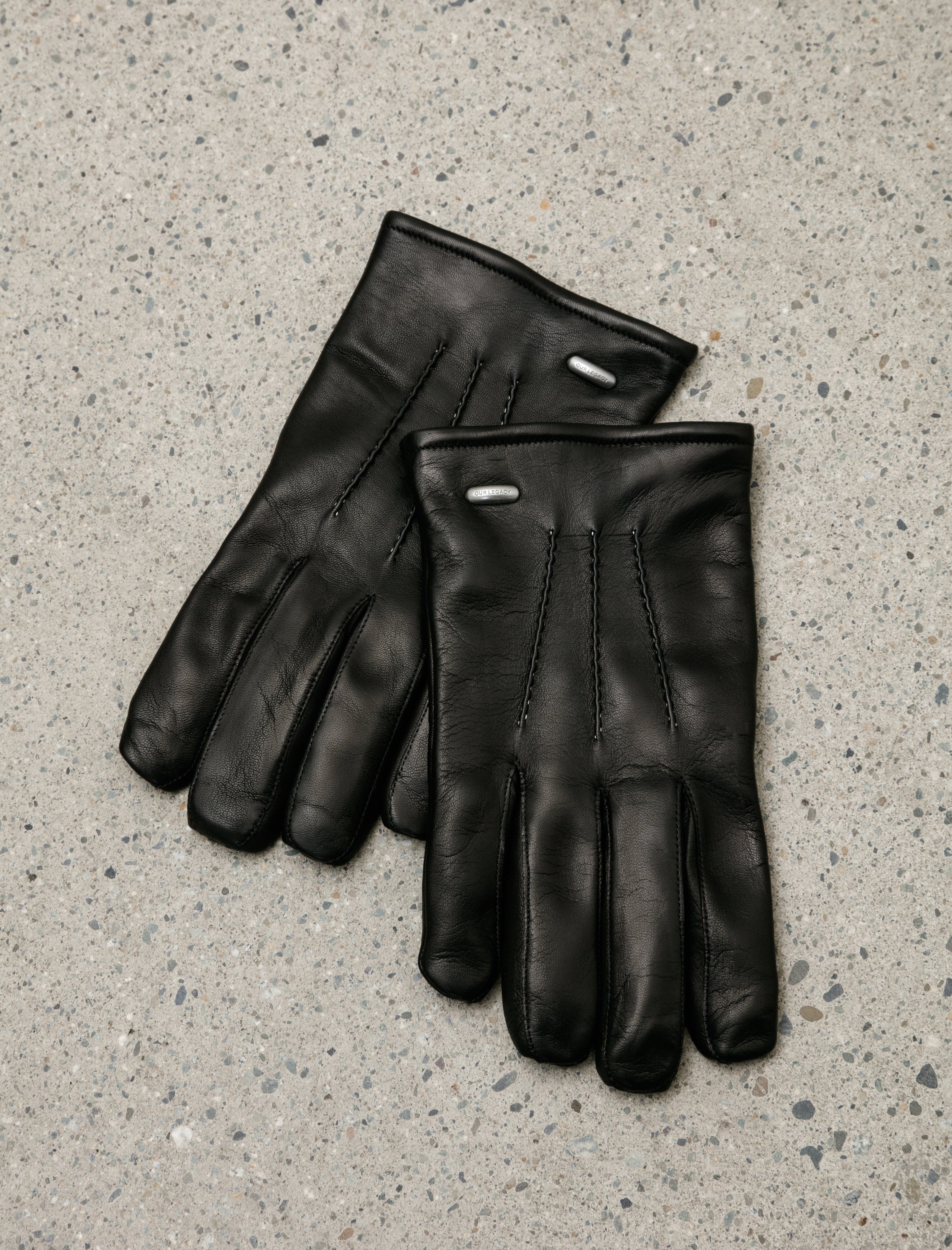 Our Legacy His Leather Gloves - Black | Garmentory