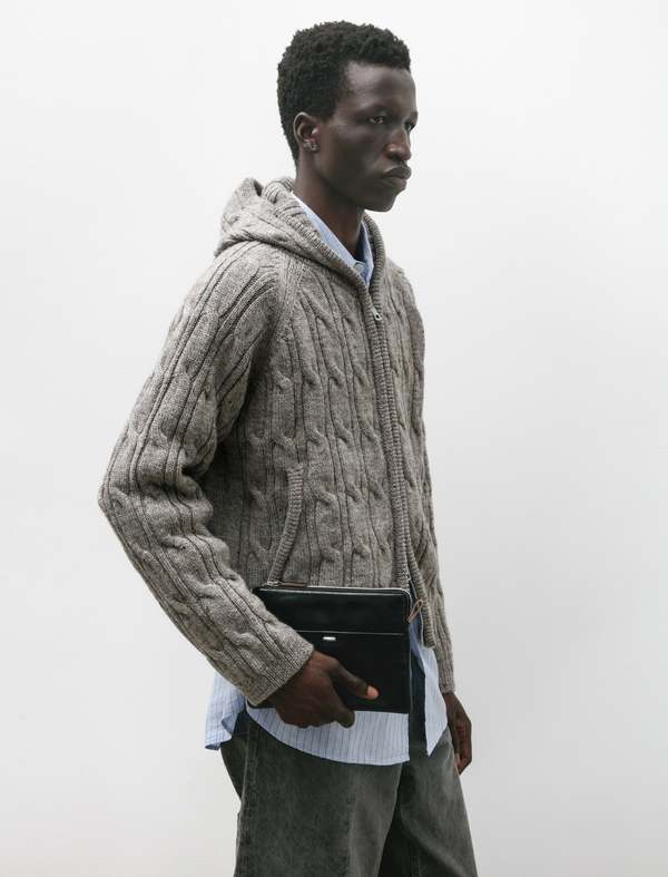 Our Legacy Supporter Organizer Leather True Dye wallet - Black