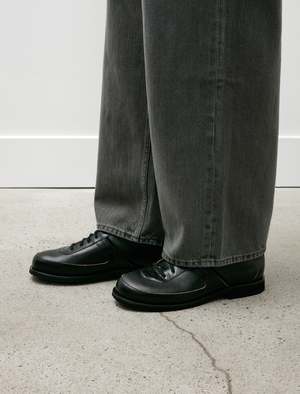 Our Legacy Ten Pin Shoe - Black Strike Leather | Garmentory