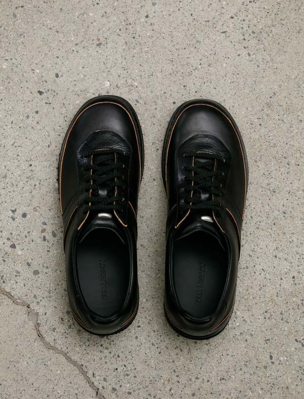 Our Legacy Ten Pin Shoe - Black Strike Leather | Garmentory