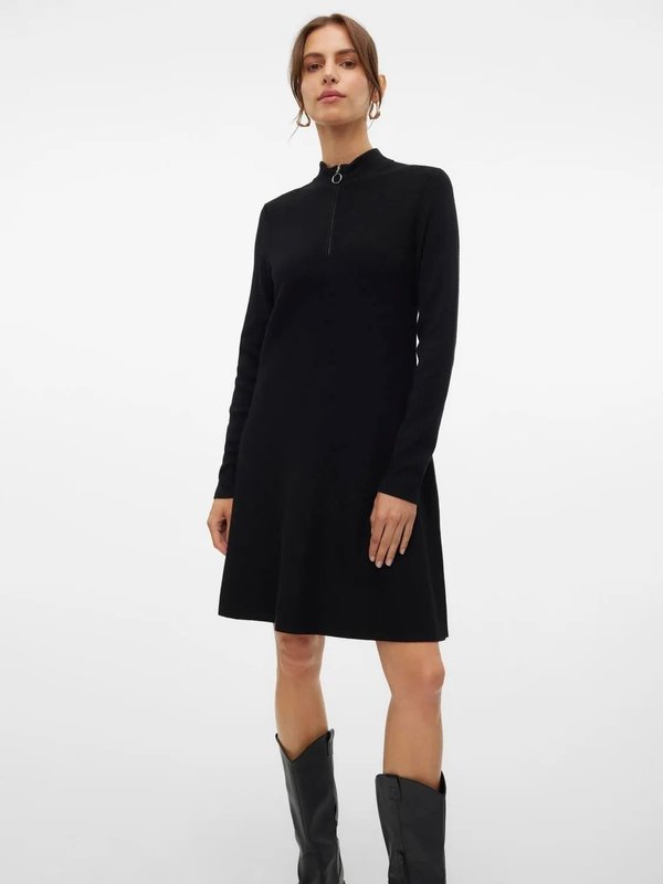 Vero Moda Nancy Zip Neck Dress | Garmentory Vero Moda Nancy Zip Neck Dress | Garmentory