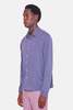 Blue&Cream Micro Pique Shirt - Blue - Thumbnail 3