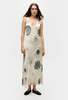 Silk Laundry SCOOP NECK DRESS - FIBONACCI OFF-WHITE - Thumbnail 1
