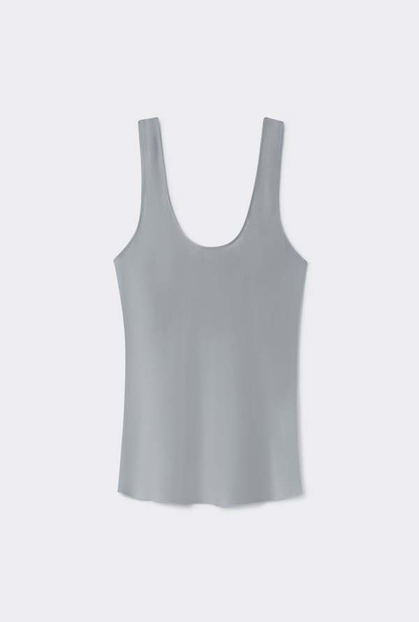 Silk Laundry SCOOP NECK TANK - STORM