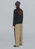 OPEN YY Relaxed Faux Trousers - Black/Khaki  - Thumbnail 5