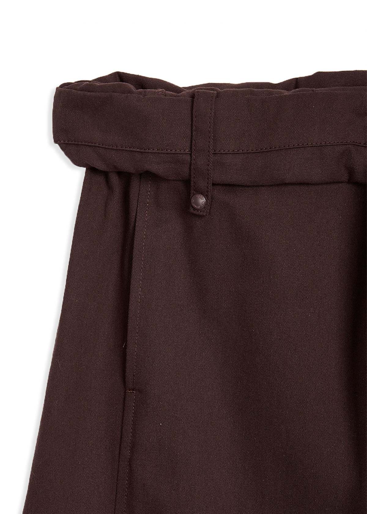 OPEN YY Burgundy Rolled Waist Cargo Pants - brown | Garmentory