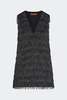 Simon Miller Fountain Fringe Dress - Black - Thumbnail 5