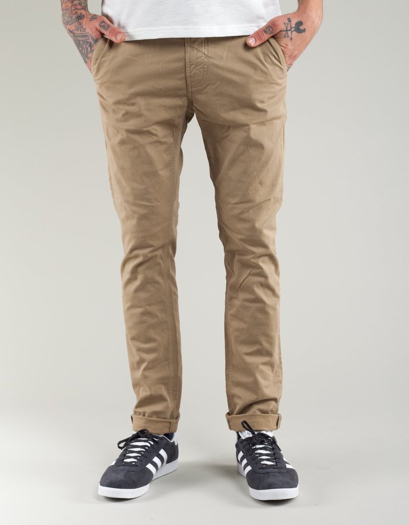 Nudie Slim Adam Chino Beige
