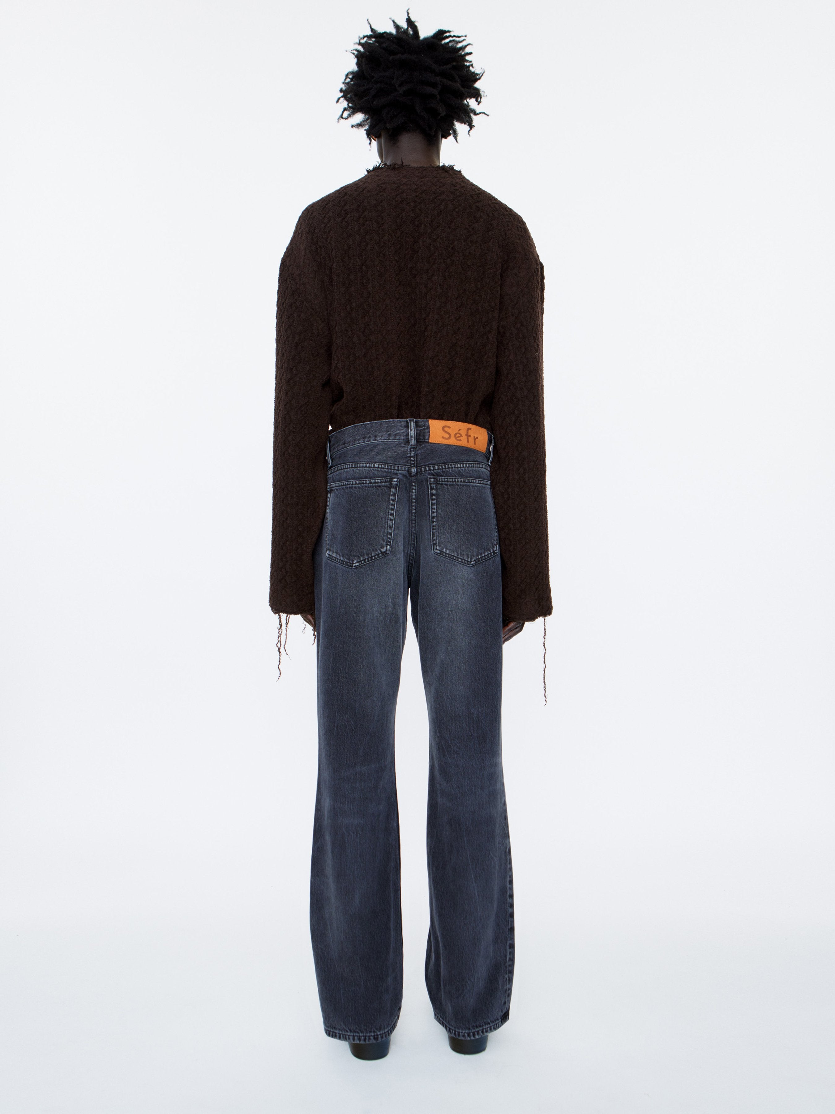 Ryder Cropped Straight Leg in Black Wash
