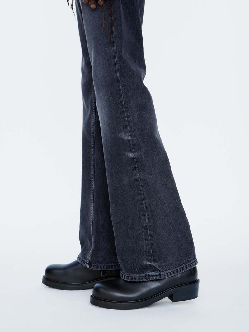 Séfr Rider Cut Jeans - Creased Black Wash | Garmentory