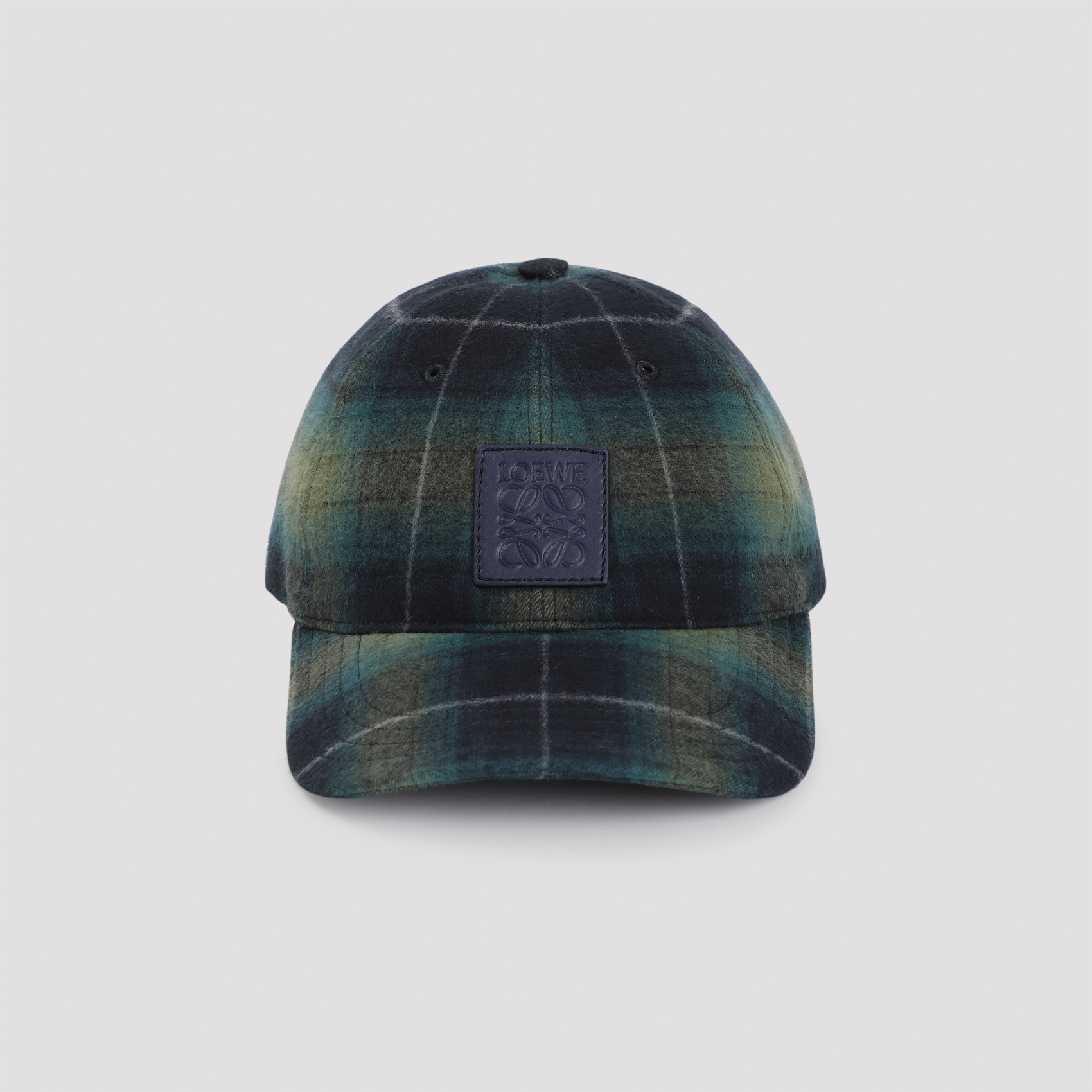 【完売必至】ロエベ■タータンチェック ロゴパッチ キャップ Loewe Patch Cap - Tartan Check Black/Green | Garmentory