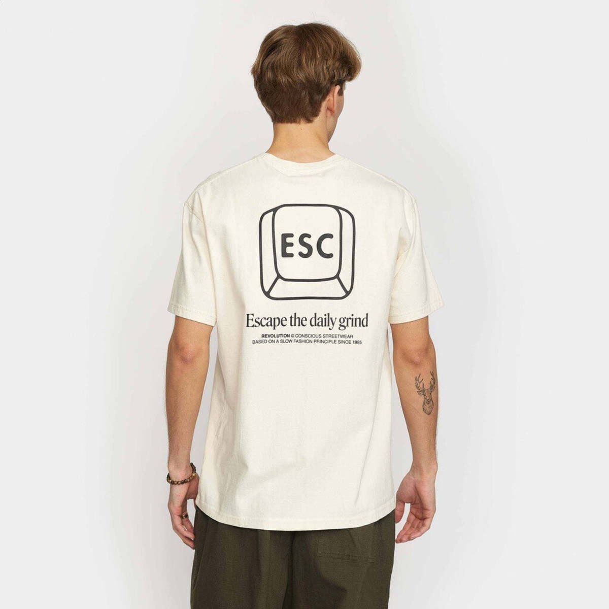 RVLT Esc Loose Tshirt - Off White - Image 2 of 4