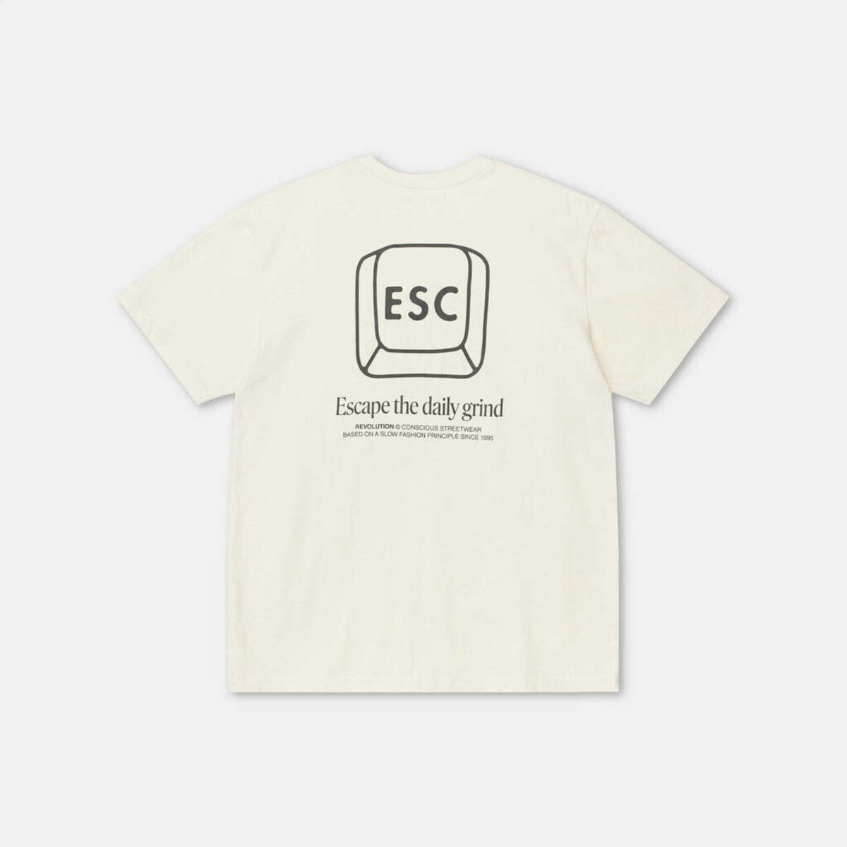 RVLT Esc Loose Tshirt - Off White - Image 4 of 4