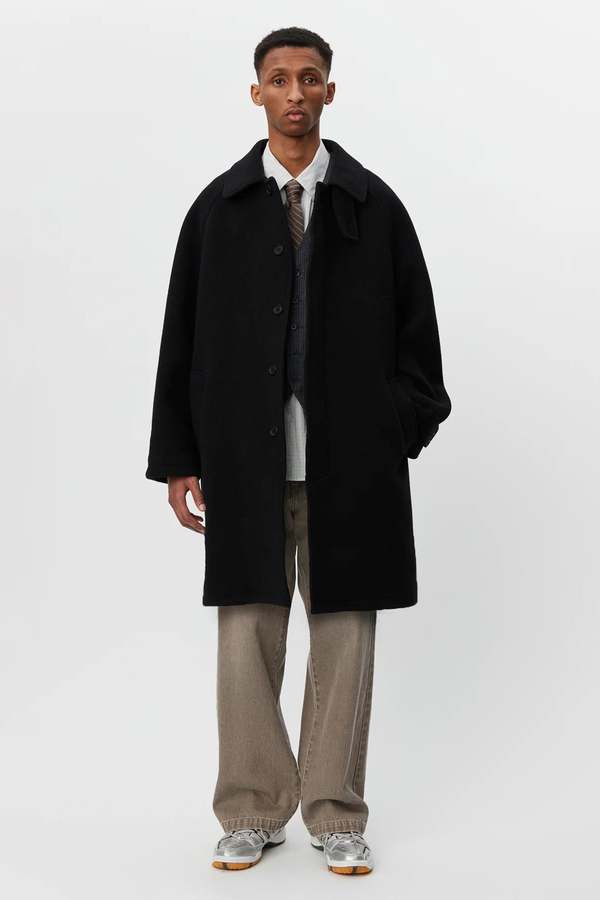 mfpen Accession Recycled Wool Coat - Black | Garmentory