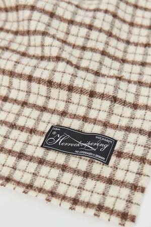 mfpen Wool Scarf - Beige Check | Garmentory