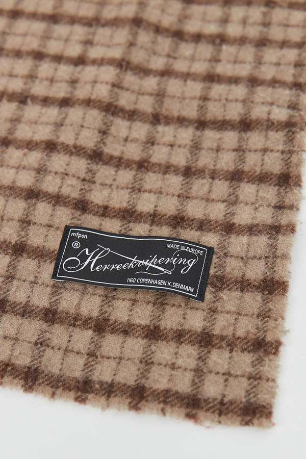 mfpenv Wool Scarf - Brown Check | Garmentory