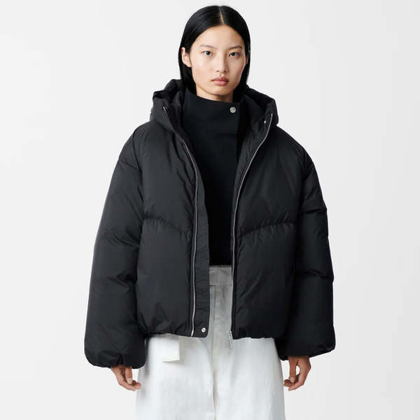 Studio Nicholson Dana Injection Padded Coat - Black | Garmentory