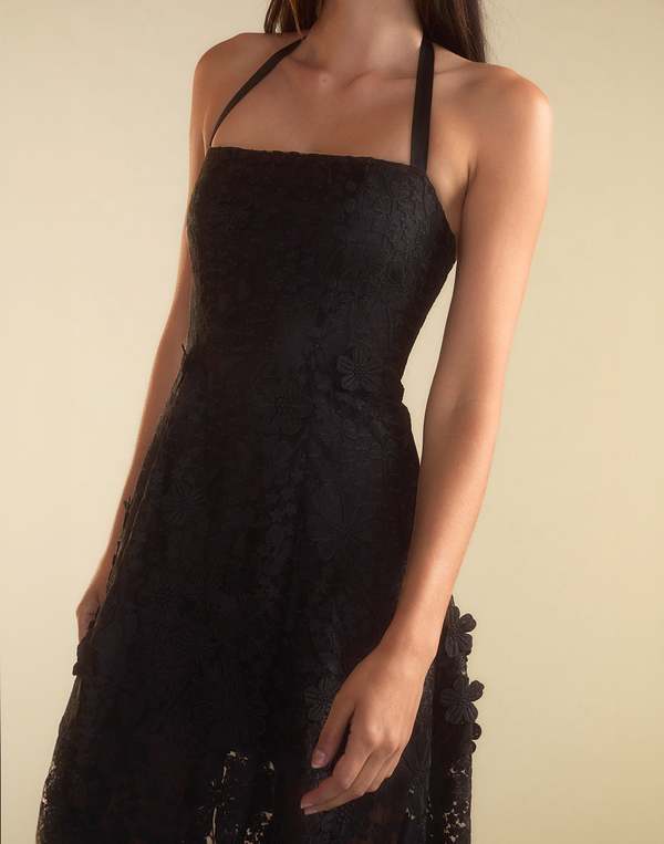 cynthia rowley lace halter dress Cynthia Rowley Lace Halter Midi-Dress