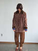 Shearling Chore Coat - Cinnamon - Thumbnail 2