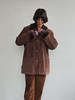 Shearling Chore Coat - Cinnamon - Thumbnail 6