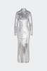 Sequin Sculpty Dress in Satellite Silver - Thumbnail 1