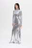 Sequin Sculpty Dress in Satellite Silver - Thumbnail 3