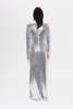 Sequin Sculpty Dress in Satellite Silver - Thumbnail 4