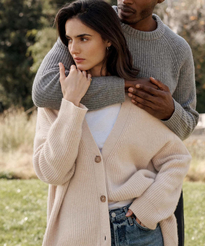 Jenni Kayne Cashmere Cocoon Cardigan Oatmeal Garmentory