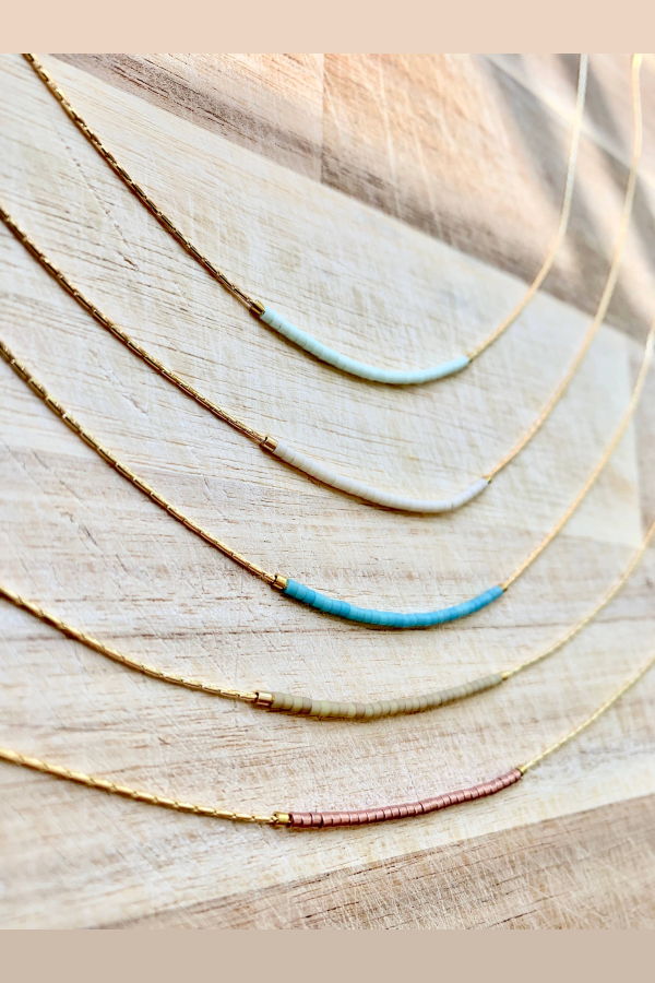 Ocean Breakup Thin Minimalist Necklace