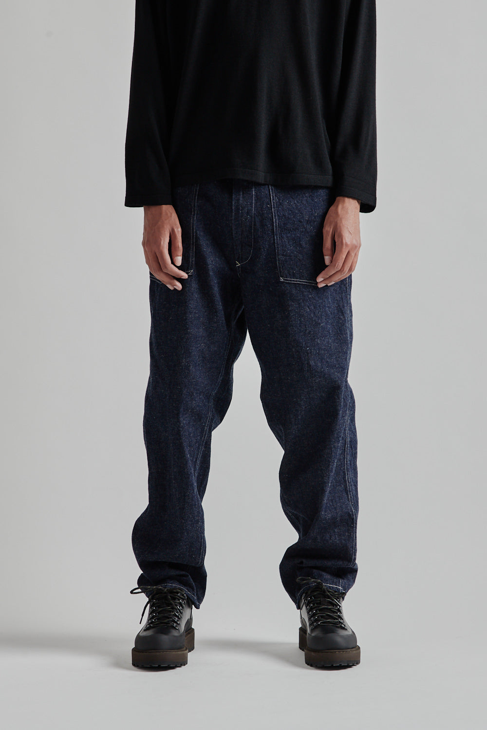 KAPTAIN SUNSHINE 35 Baker Denim Pants - Indigo | Garmentory