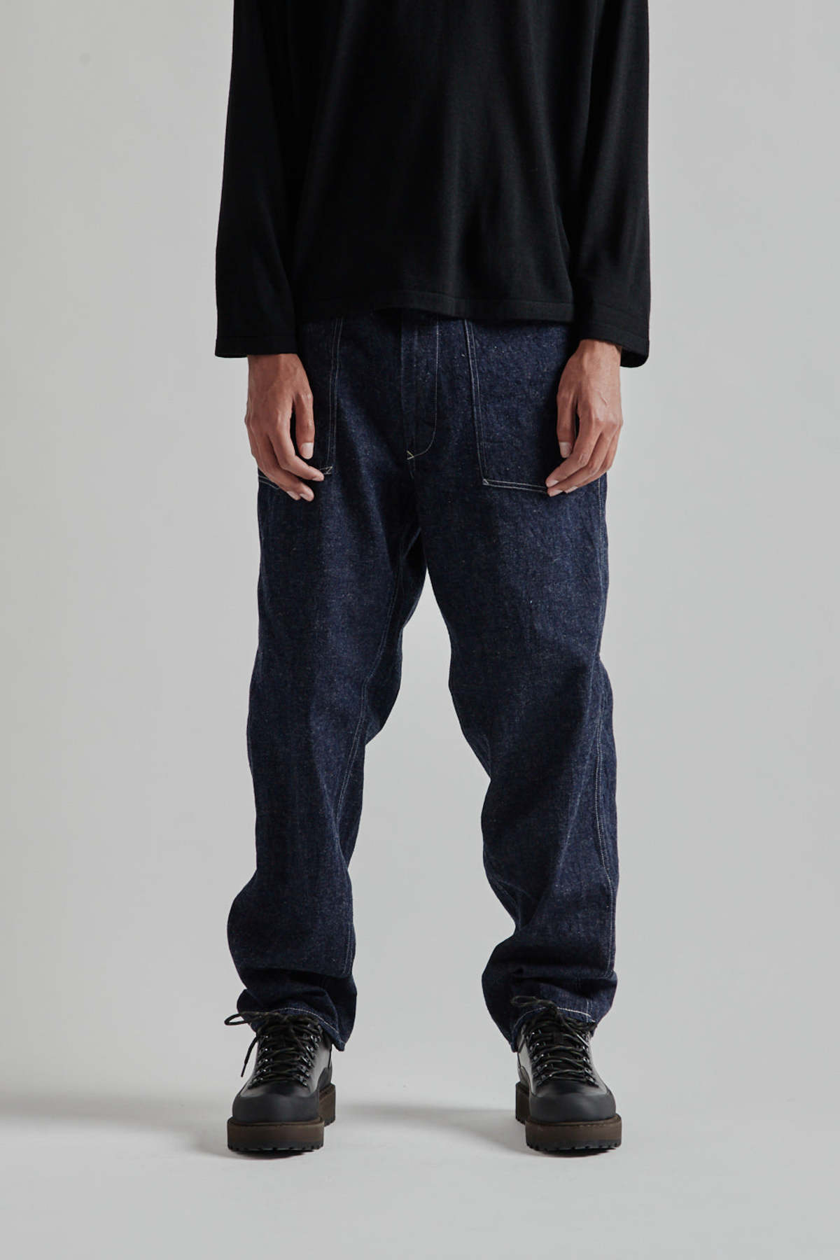 KAPTAIN SUNSHINE 35 Baker Denim Pants - Indigo | Garmentory