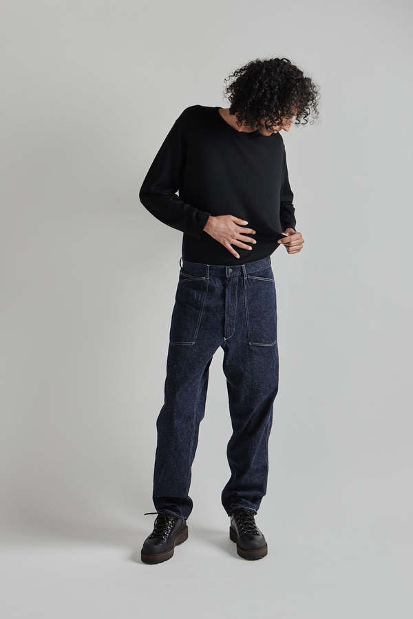 KAPTAIN SUNSHINE 35 Baker Denim Pants - Indigo | Garmentory