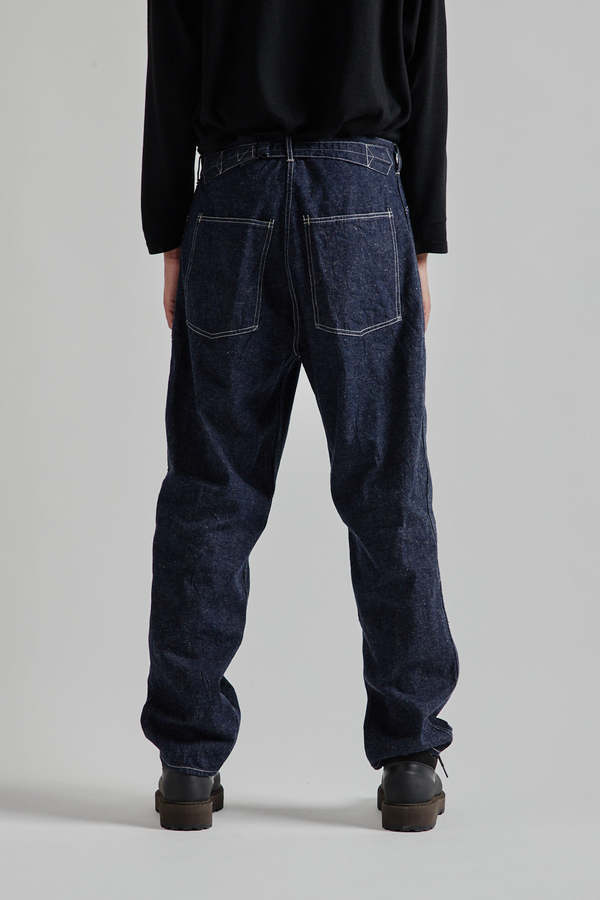パンツ 35 Buckleback Baker Pants [INDIGO DENIM] KAPTAIN SUNSHINE 35 Buckleback Baker Pants [INDIGO DENIM