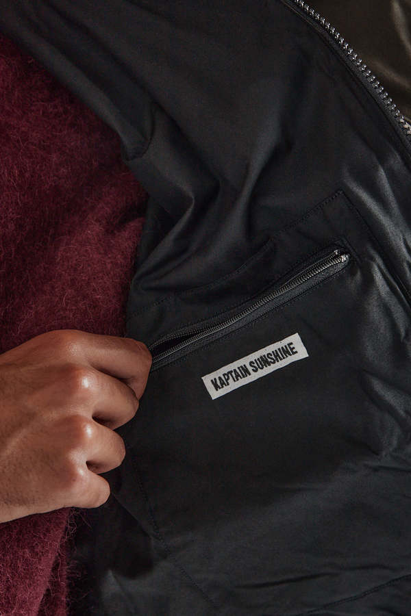 KAPTAIN SUNSHINE Cotton Field Jacket - Black Olive | Garmentory