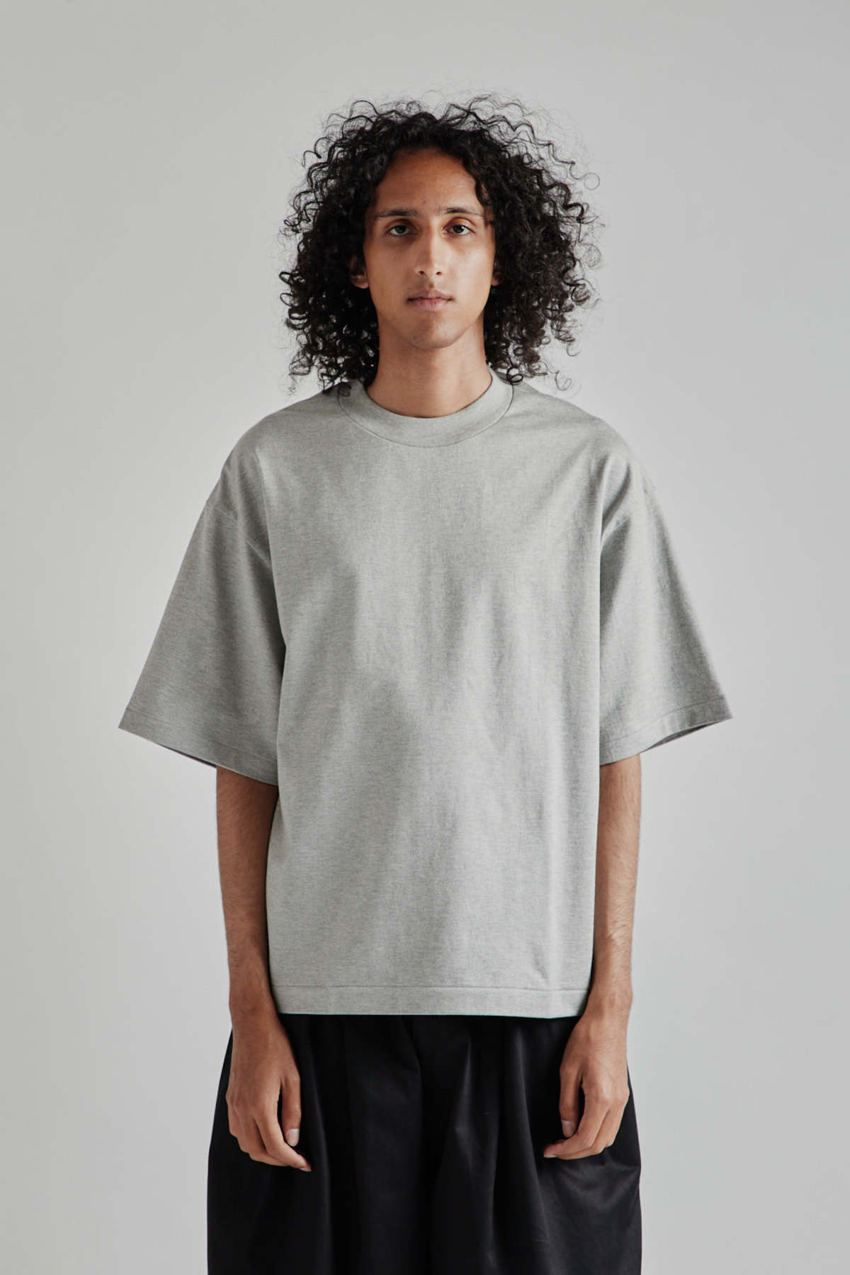 【SATIIIZ】Suprin Air Washed Half Shirt Suvin-Supima-Tube-Half-Sleeve-