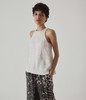 SAYAKA DAVIS NEW YORK Crinkled Satin Tank - Cream - Thumbnail 1