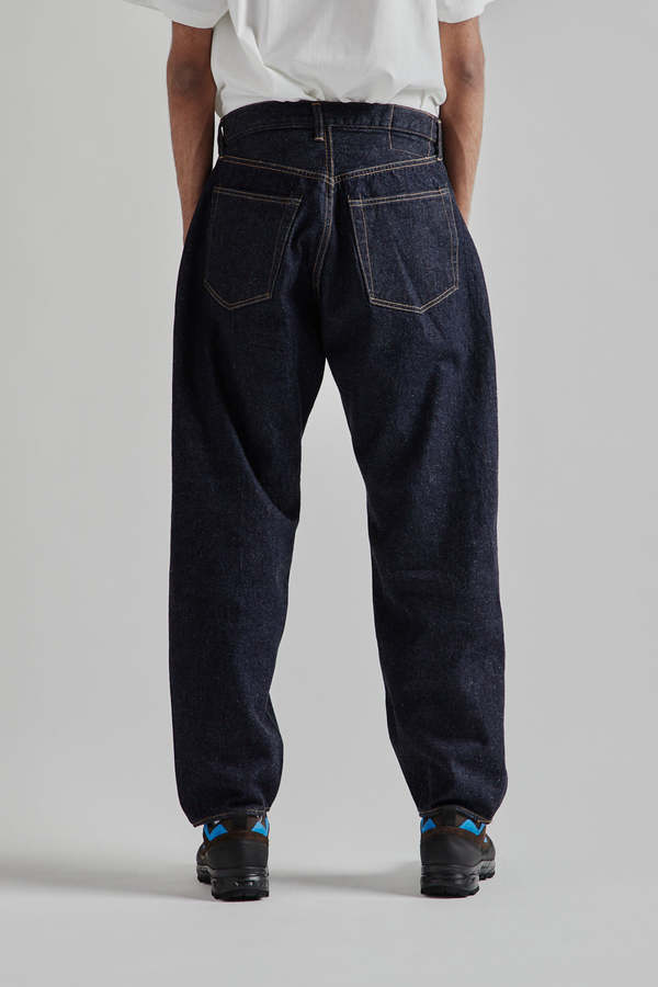 KAPTAIN SUNSHINE 5P Zipper Front Denim Pants - Indigo One