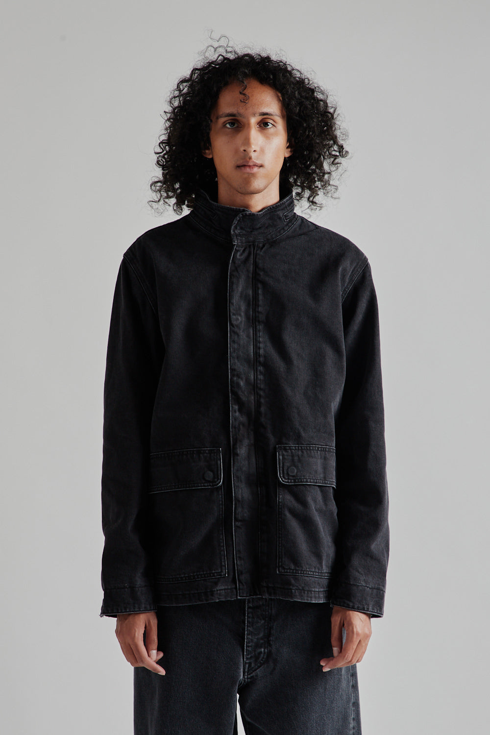 Sunflower Fatigue Jacket - Black Washed | Garmentory