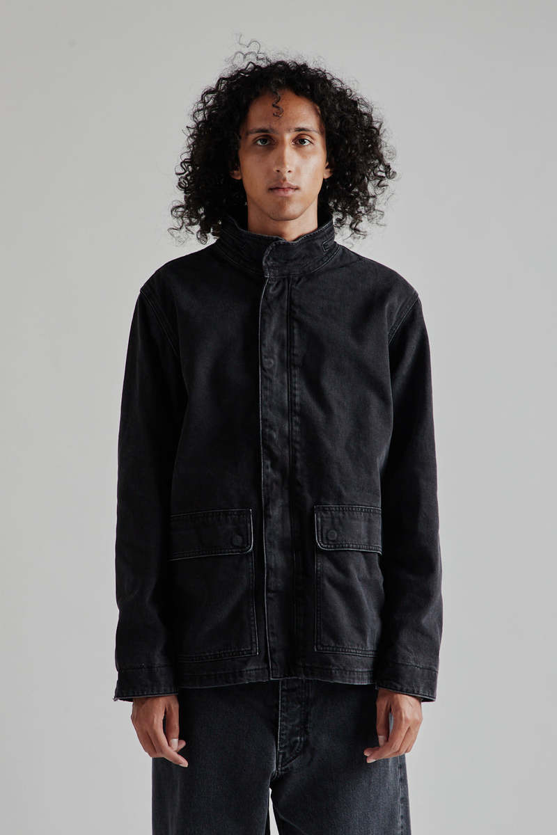 Sunflower Fatigue Jacket - Black Washed | Garmentory Sunflower Fatigue Jacket - Black Washed | Garmentory