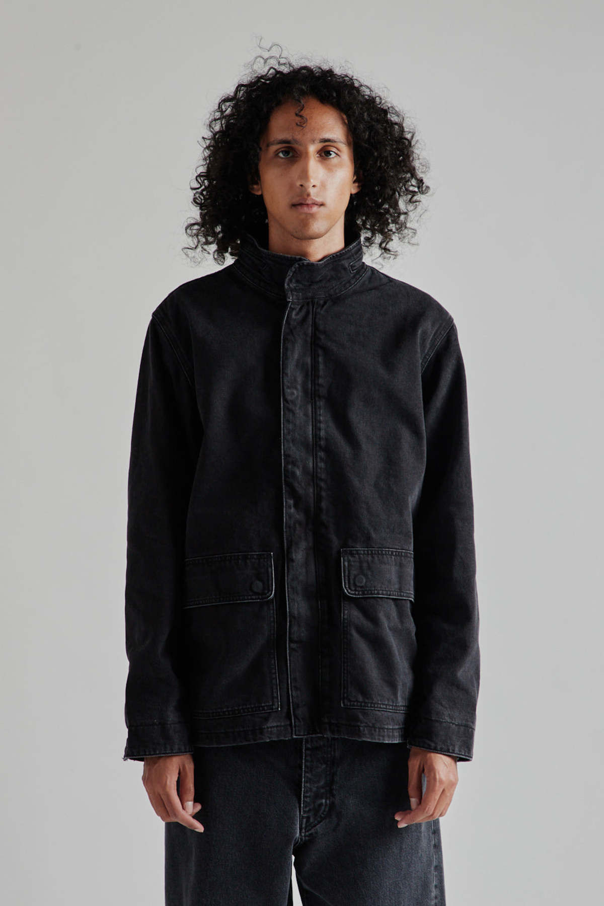 Sunflower Fatigue Jacket - Black Washed | Garmentory