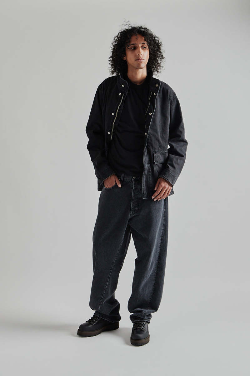 Sunflower Fatigue Jacket - Black Washed | Garmentory