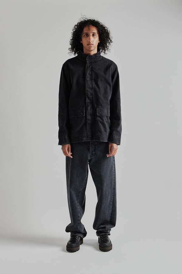 Sunflower Fatigue Jacket - Black Washed | Garmentory