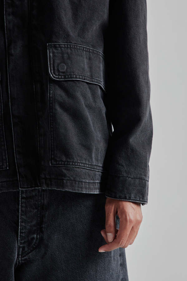 ジャケット・アウター Sunflower FATIGUE JACKET . BLACK WASHED Sunflower Fatigue Jacket - Black Washed | Wallace Mercantile