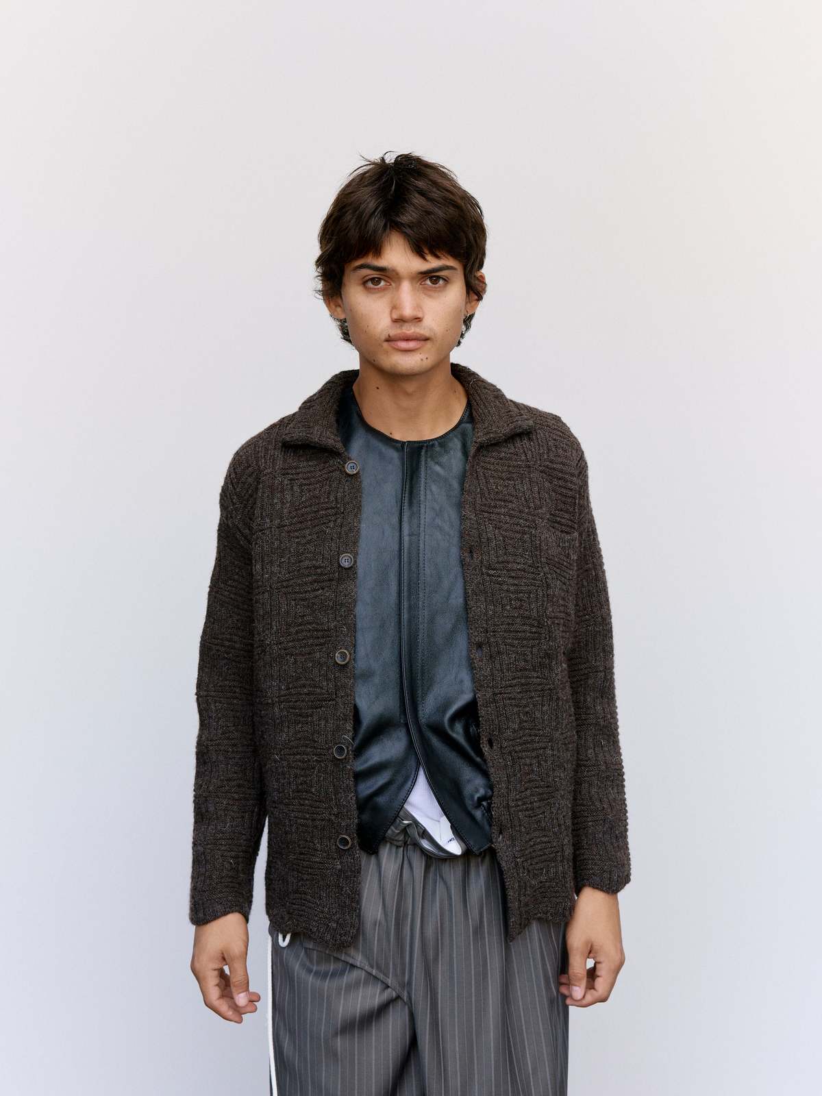 Magliano Shetland Wool Monghidoro Shirt Cardigan - Brown