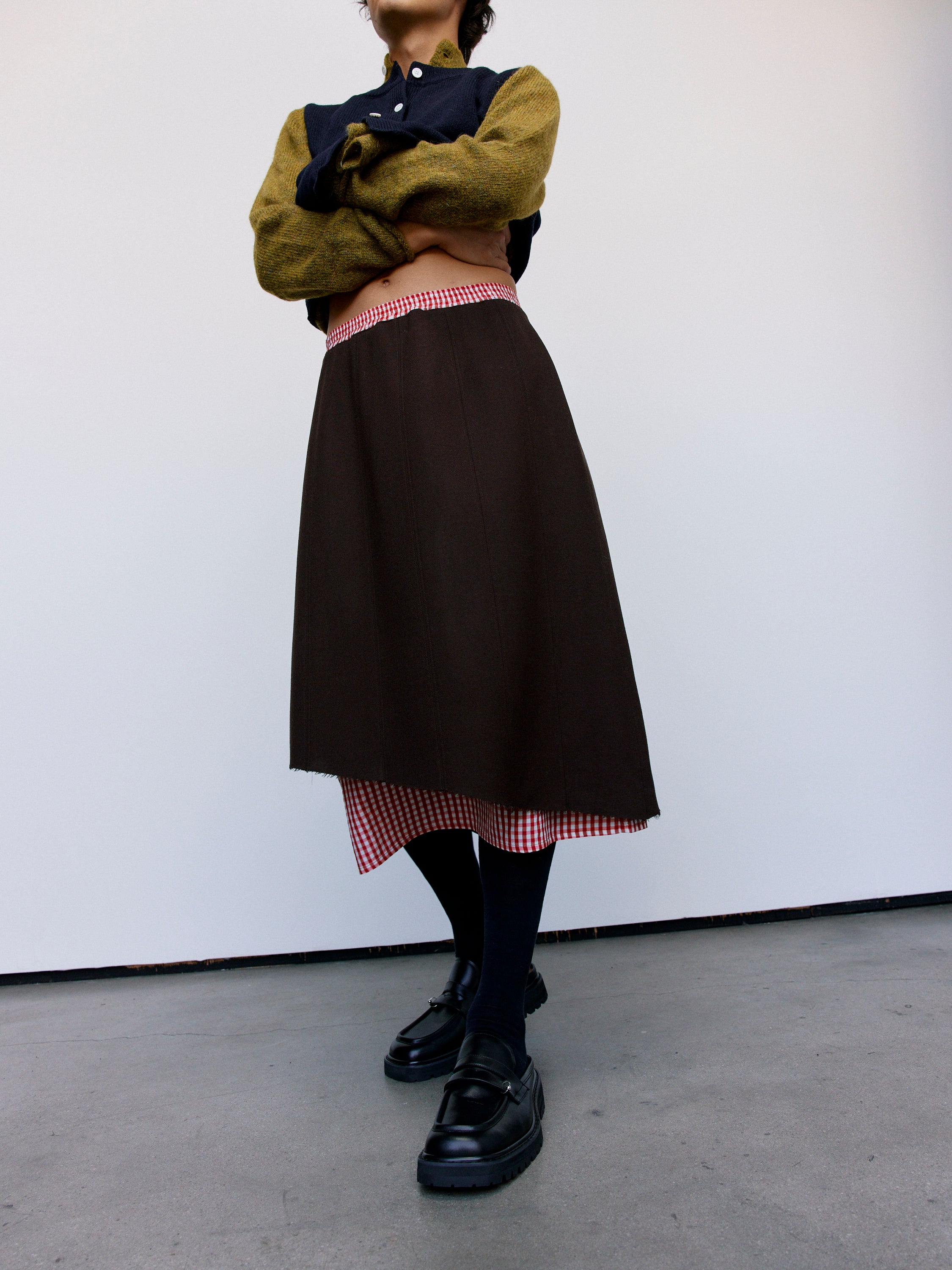 Namacheko Ganache Panelled Skirt | Garmentory Namacheko Ganache Panelled Skirt | Garmentory
